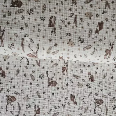 Mušelín zvířata cena za 1 metr