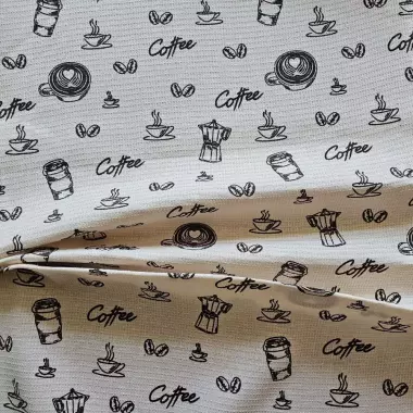 Utěrkovina COFFEE, cena za 1 metr Utěrkovina COFFEE, cena za 1 metr