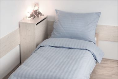 Prodloužené povlečení Atlas gradl 140x220, 70x90cm šedé