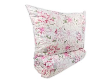 Prodloužené povlečení Satén 140x220, 70x90cm Floreta