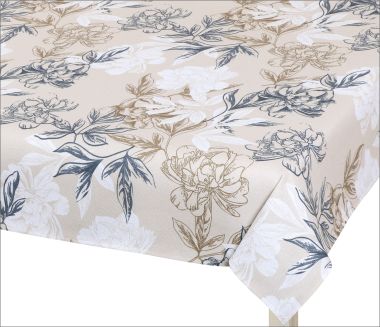 Ubrus šedobéžový květ Ubrus šedobéžový květ