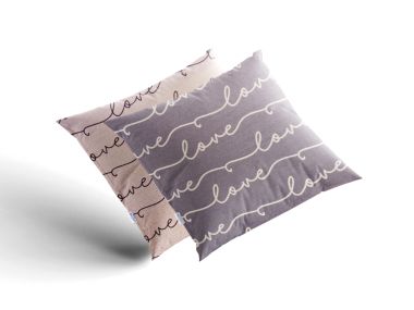 Saténový povlak na polštář Love