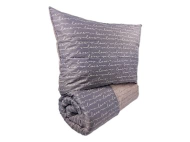 Prodloužené povlečení Satén 140x220, 70x90cm Love