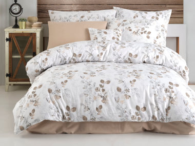 Flanelové povlečení 140x200, 70x90 Adalia natur