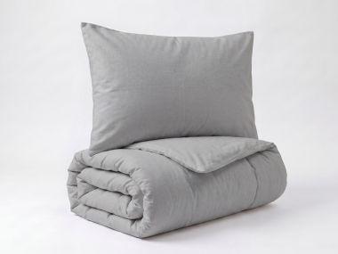 Povlečení francouzské bavlna UNI 220x200,70x90 světle šedé Povlečení francouzské bavlna UNI 220x200,70x90 světle šedé