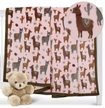 Dětská deka LAMA mikroplyš 100x75cm