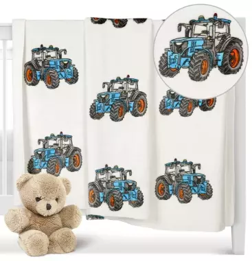 Dětská deka TRAKTOR mikroplyš 100x155cm