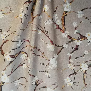 Dekorační látka bavlna cherry cena za 1 metr
