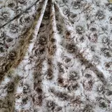 Dekorační látka hnědé květy cena za 1 metr