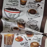 Utěrkovina CAPUCCINO, cena za 1 metr