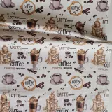 Utěrkovina LATTE, cena za 1 metr