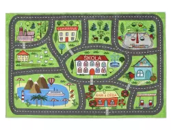 Dětský kobereček 100x150 cm autíčková dráha