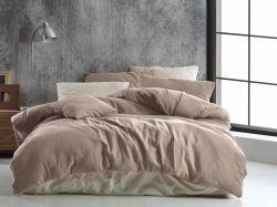 Mušelinové povlečení 140x220, 70x90 cm béžové