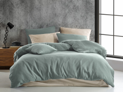 Francouzské mušelinové povlečení mint - Rozměr 240x220