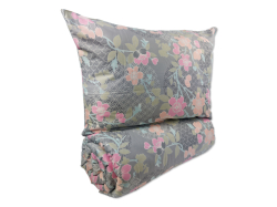 Prodloužené povlečení krep 140x220, 70x90cm Sarah pink