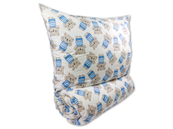 Krepové dětské povlečení 140x200, 70x90cm Medvídek