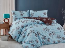 Bavlněný povlak na polštář Liana blue - Rozměr 50x70