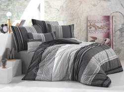 Bavlněný povlak na polštář Sorento black - Rozměr 70x90