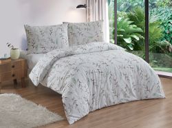 Flanelové francouzské povlečení 240x220, 70x90 Verona natur