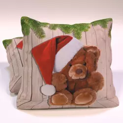 Polštářek vánoční medvídek