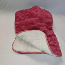 Dětská deka ovečka mikroplyš malinová 100x75cm