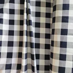 Flanel modrá kostka 150 cm šíře cena za bm