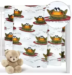 Dětská deka ŽÁBY mikroplyš 100x75cm