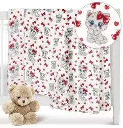 Český výrobce  Dětská deka KOČIČKA mikroplyš 100x75cm