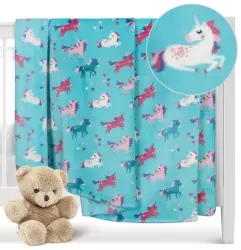 Dětská deka JEDNOROŽEC mikroplyš 100x155cm